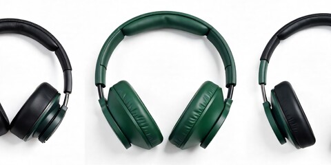 Headphones isolated on white background, perfect for music and audio production