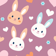 Obraz premium set of easter rabbits