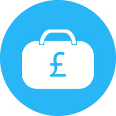 Obraz premium Euro ba color icon single line vector