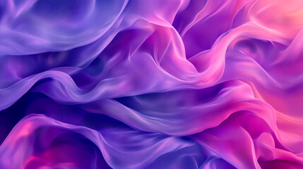 Obraz premium Vibrant abstract waves of pink and purple silk texture
