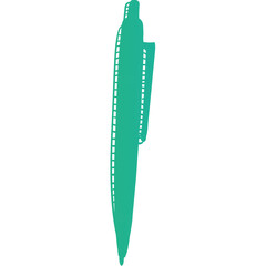 Pen color icon single line vector