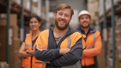 Fototapeta premium portrait of workers
