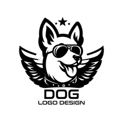 Fototapeta premium Dog Vector Logo Design