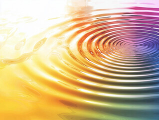 Vivid ripples in a rainbow spectrum, creating a dynamic and colourful abstract visual inspired by water waves.