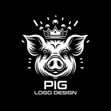 Pig Vector Logo Design