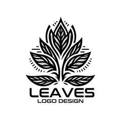 Leaves Vector Logo Design