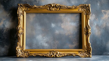 Ornate Gold Picture Frame for Wall Decor