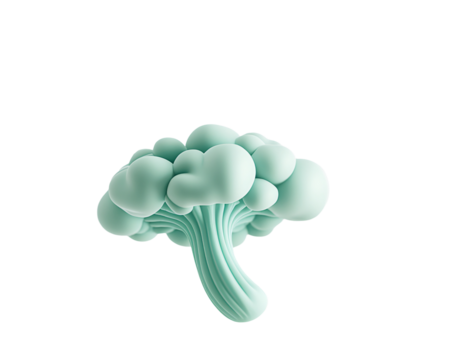 a blue cloud shaped object