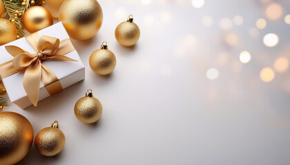 Jasne pastelowe tło świąteczne. Puste miejsce na tekst