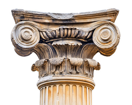 a close up of a pillar