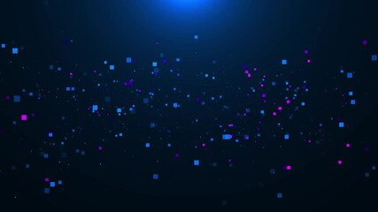 Futuristic Big data digital technology wave cyber grid. Deep space surfaces. Holographic interface network nodes data streams. Artificial intelligence data mining learning Innovation AI Brain 4K 3D - Powered by Adobe