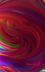 Fototapeta premium Vibrant swirling abstract colorful liquid motion, concept for digital art, graphic design and creative technology