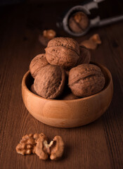 walnuts and nutcracker