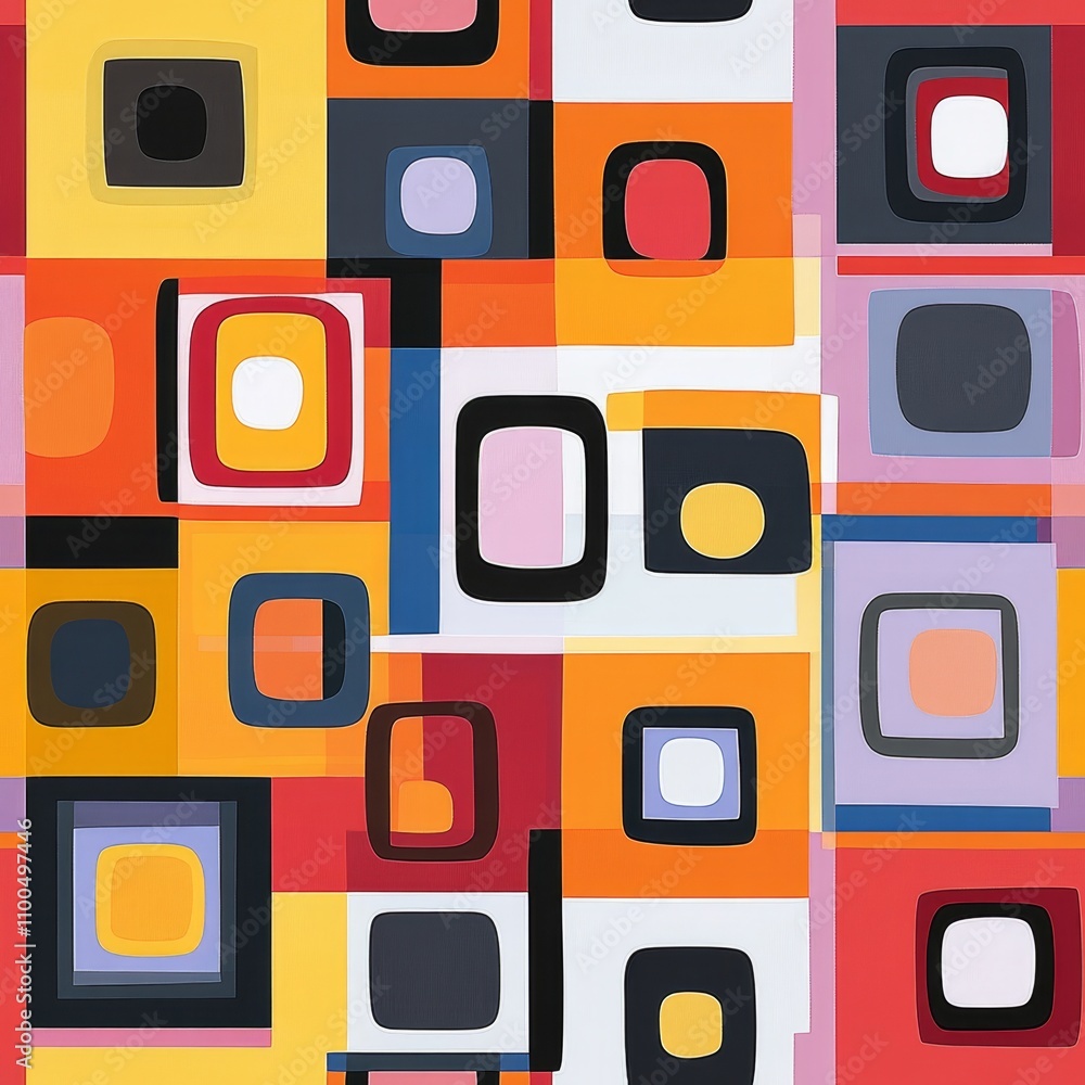 Aufkleber geometric abstract pattern design