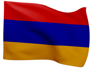 3d Flags Of Armenia.