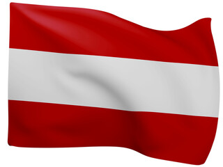 3d Austria flags.