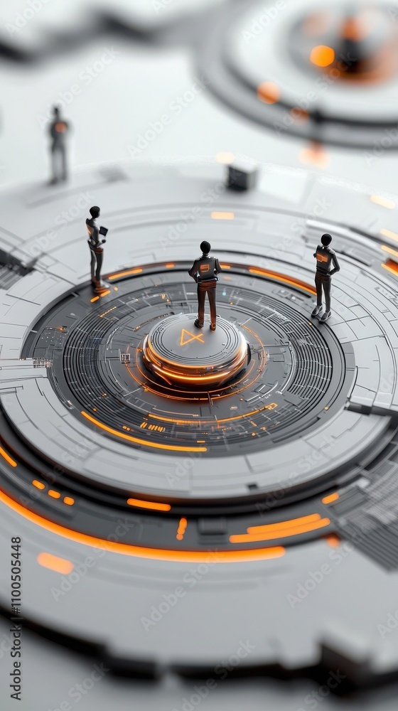 Aufkleber virtual student avatars engaging in collaborative learning digital classroom 3d render futuristic en