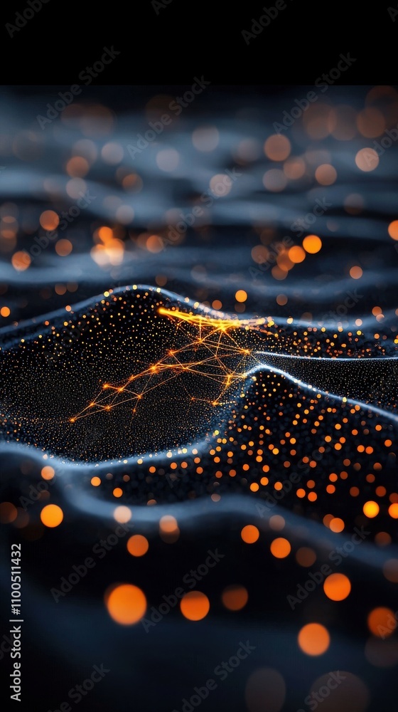 Poster ai-driven personalized learning experience in abstract digital landscapes virtual environment graphi
