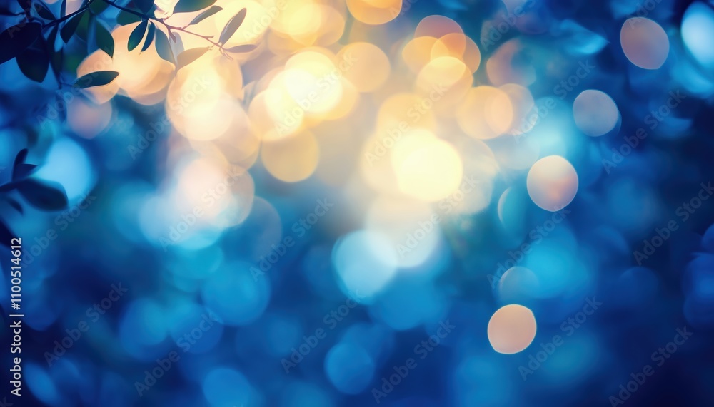 Poster easy-to-use blue gradient with a blurred and light tint effect - perfect for effortless design editi