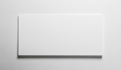 Blank white sheet of paper on white background.