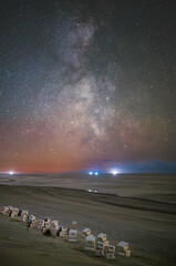 Milchstra&szlig;e am Strand