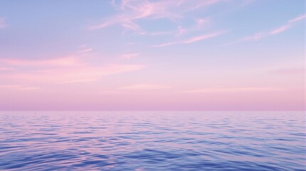 Fototapeta premium Pastel purple pink blue gradient on a calm water surface, calm water, defocused abstract, peaceful scene., nature inspiration