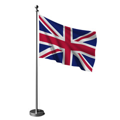 United Kingdom Flag 4 isolated short table