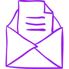Envelope icon single vector illustration