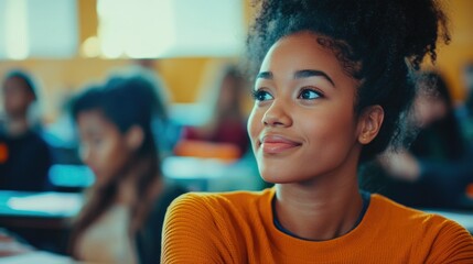 Inspired Education - Female Student Engaged in Class