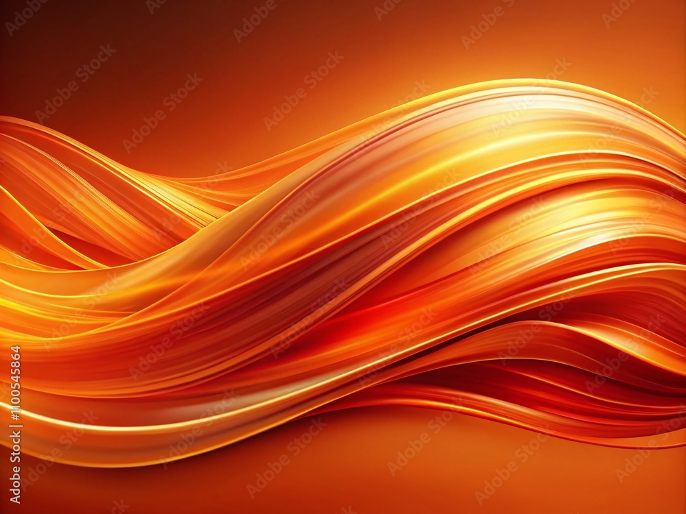 Poster abstract orange gradient wave background with long exposure effect for dynamic visuals in modern des