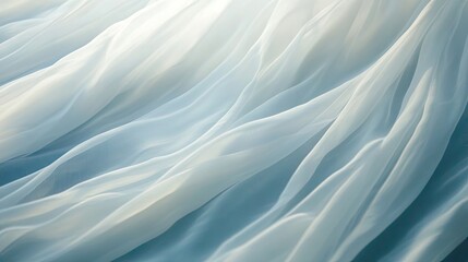 Obraz premium Abstract Texture of Flowing White Fabric