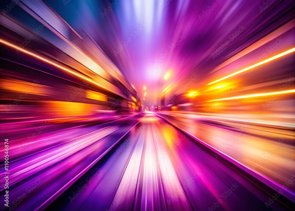 Poster abstract shapes with gradient and purple blur creating a dreamy atmosphere in modern design and art 