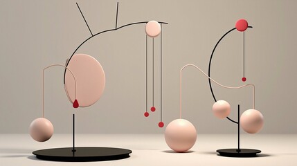 Spring Birds Fun Cartoon Lamp Vector Illustration Design Card Object Art