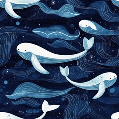Whales in the Deep Blue Sea