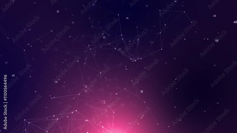Poster 4k abstract geometric background. concept of science, technology, business, space. flying through a 