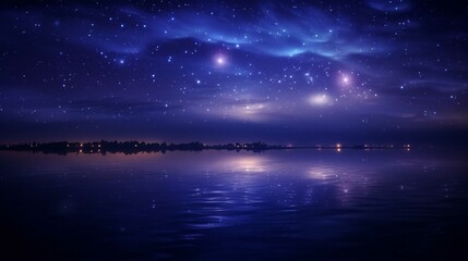 Tranquil Sunset Reflections Over the Ocean and Beach Landscape