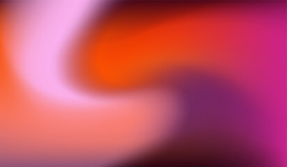 Fototapeta premium Vibrant abstract vector illustration with a swirling gradient blend of pink, purple, orange, and red tones. The dynamic flow creates a sense of motion and energy, perfect for modern artistic designs.