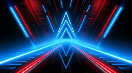 Dynamic Night Car Motion with Glowing Speed Lines and Colorful Backgrounds