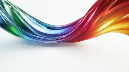 Elegant chrome text banner gradient on white background: digital art illustration