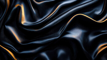 Obraz premium A dark navy background adorned with shimmering gold details, featuring elegant serif fonts announcing the event, complemented by small stars and a sophisticated border.