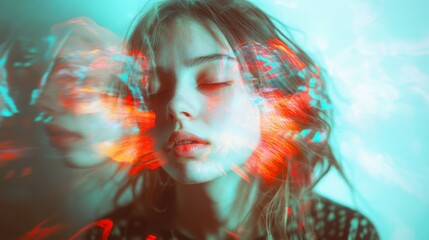 Several effects of hallucination and dizziness on a young lady with mental disorder