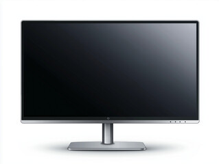 Fototapeta premium Leerer Monitor auf modernem Standfuß, copy space