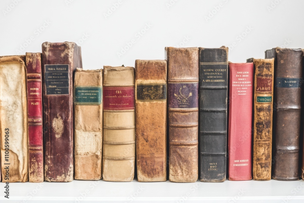 Poster books from different genres are lined up against a clean white background, each displaying its disti
