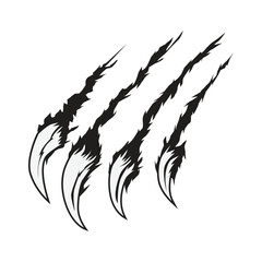 Illustration of tiger claw, monster claw, wild animal claw