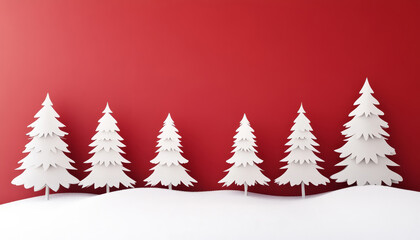 Obraz premium Festive holiday decor indoor space graphic design minimalist style front view seasonal inspiration
