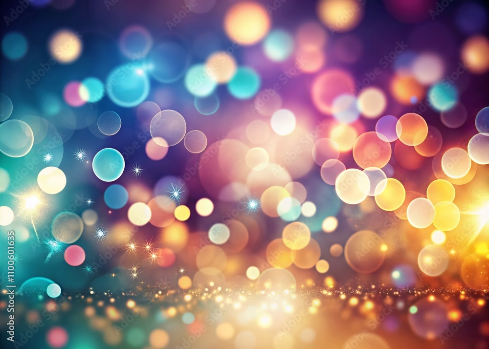 Aufkleber captivating bokeh background with soft colors and copy space for text overlay or artistic use, perfe