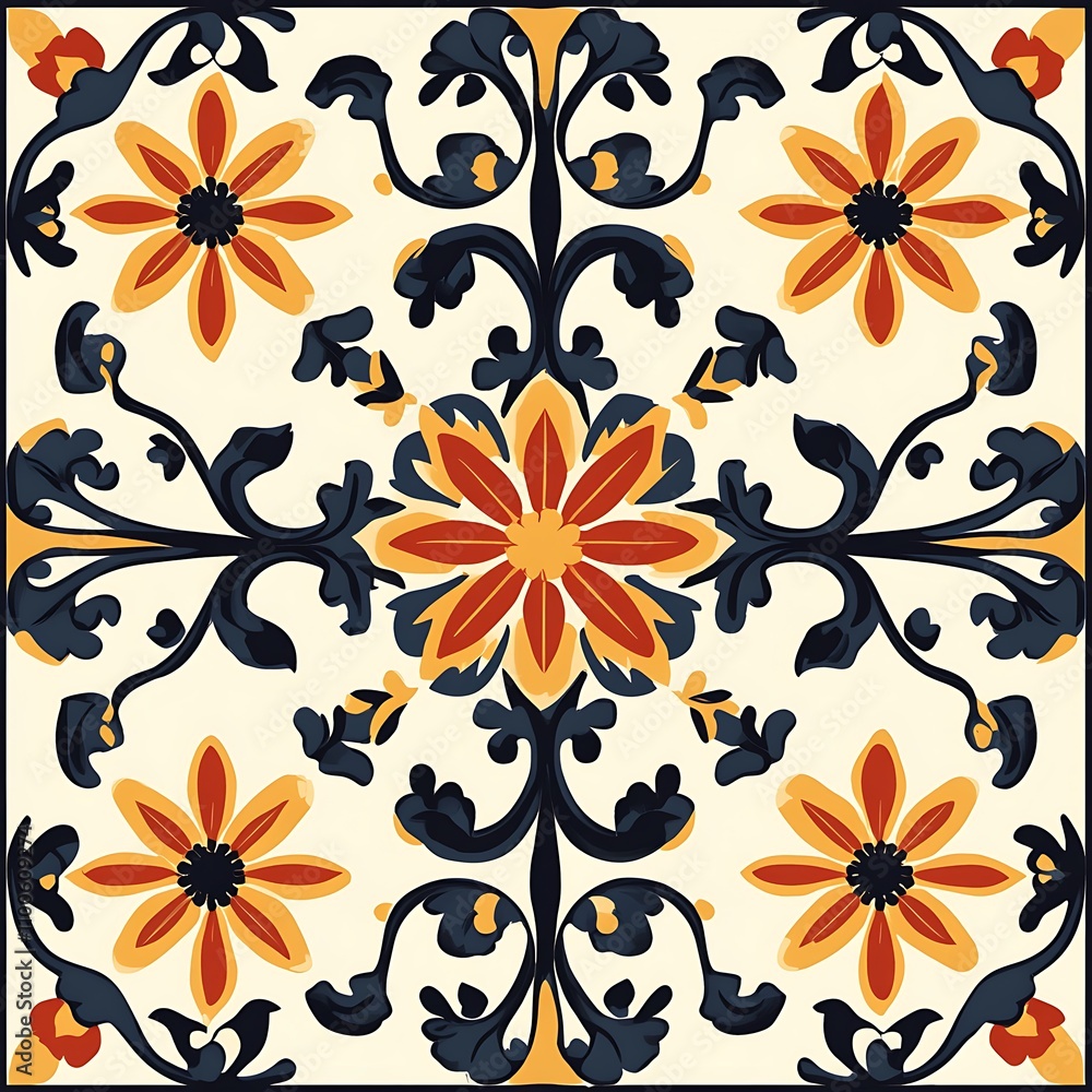 Aufkleber stylish decorative pattern displaying clean simple aesthetic image