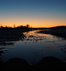 Obraz premium sunrise on a creek