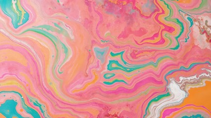 Fototapeta premium An abstract background of vibrant textured paint with swirls and layers, acrylic, layer