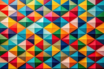 Fototapeta premium Colorful Abstract Geometric Patterns for Modern Backgrounds, Banners, and Interior Design Decor with Simple Shapes and Vivid Colors